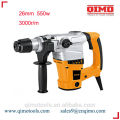 china rotary hammer drill 26mm 800w 550r/m qimo power tools
